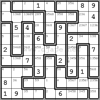 Jigsaw Sudoku - Law of Leftovers - www.djapedjape.com
